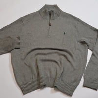 Grey Ralph Lauren 1/4 Zip Sweater