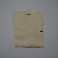 Creme Lacoste Knit Sweater