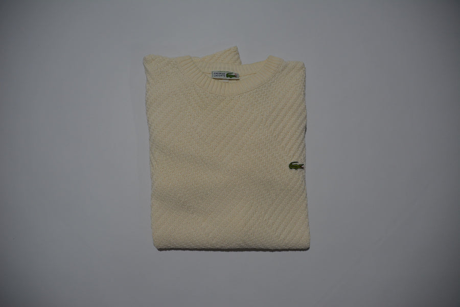 Creme Lacoste Knit Sweater