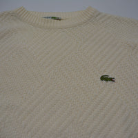 Creme Lacoste Knit Sweater