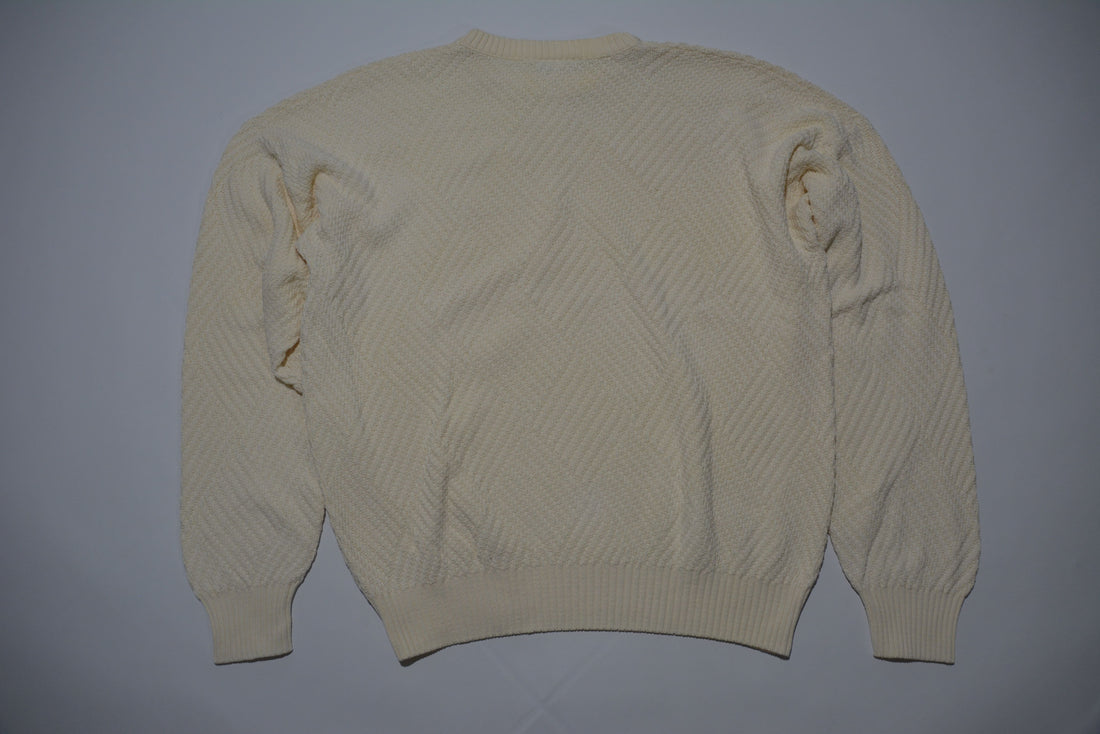 Creme Lacoste Knit Sweater