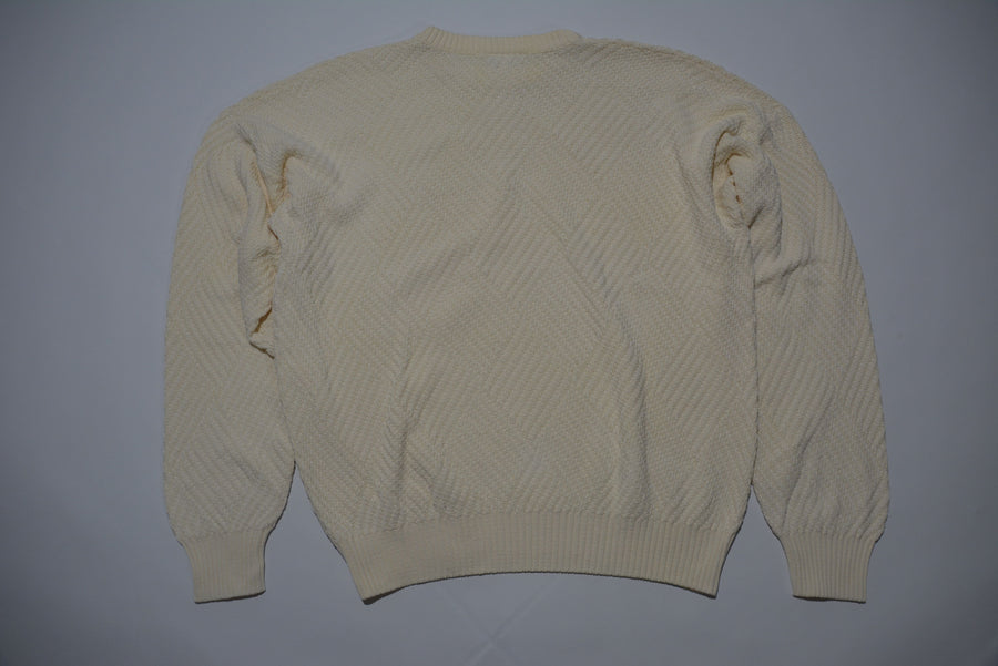 Creme Lacoste Knit Sweater