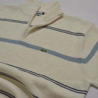 Lacoste Vintage Cream 1/4 Zip Sweater